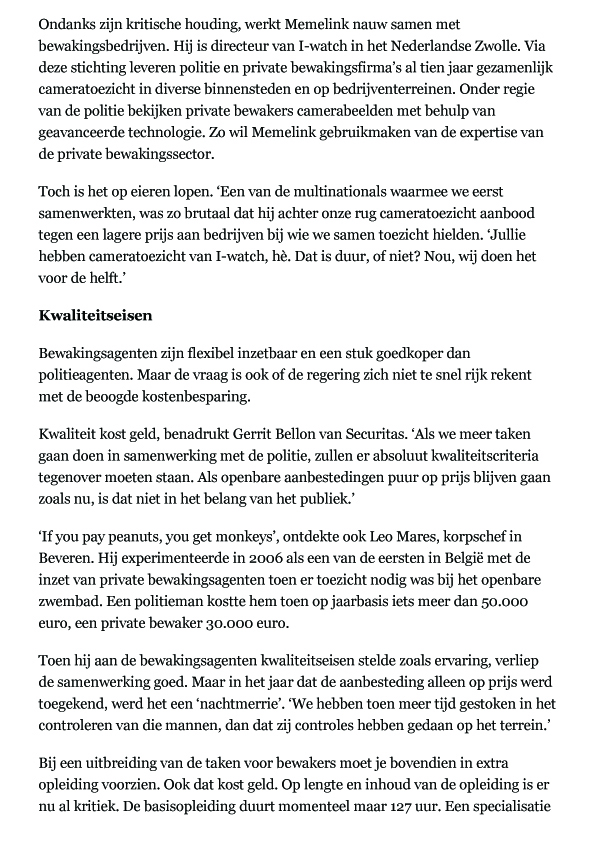 De stille opkomst van de private bewaker - De Standaard3 copy