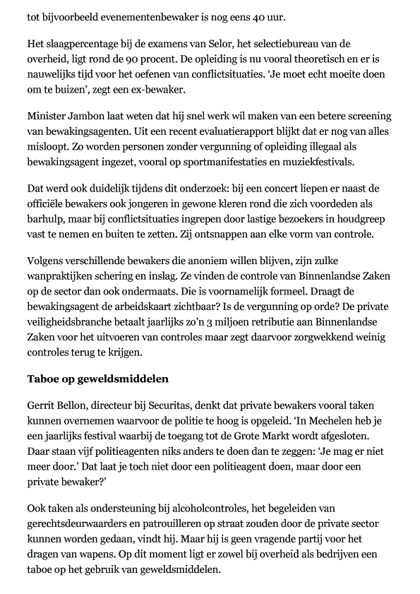 De stille opkomst van de private bewaker - De Standaard4 copy
